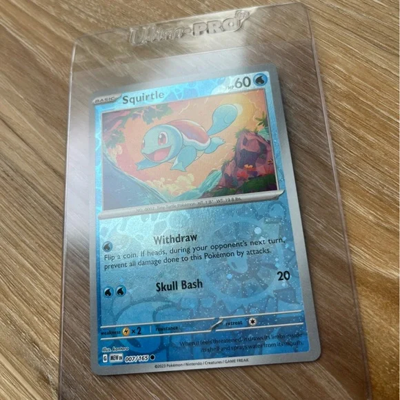 Pokémon 151 SQUIRTLE Costco Promo Cosmos Holographic Foil Trading Card - Picture 2 of 5